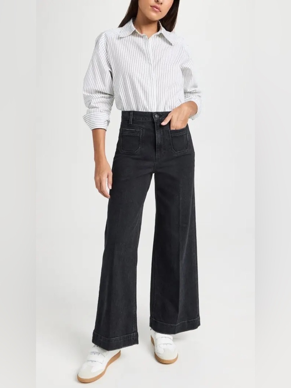 PAIGE Harper Patch Pocket Ankle Jeans